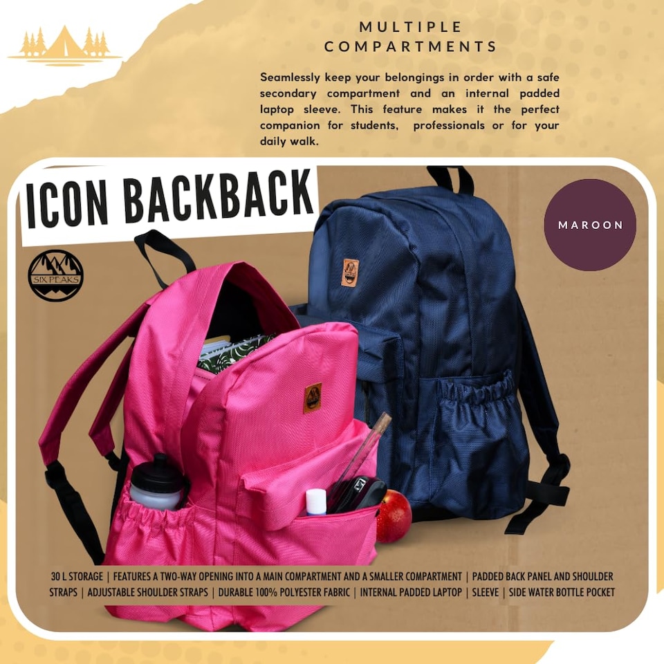 image 1 of Six Peaks Icon Backpack (30L)
