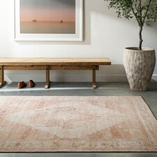 LIVABLISS Becki Owens Luca-Vintage Traditional Vintage Boho Rug 200 x 275 cm | Blue Brown Green
