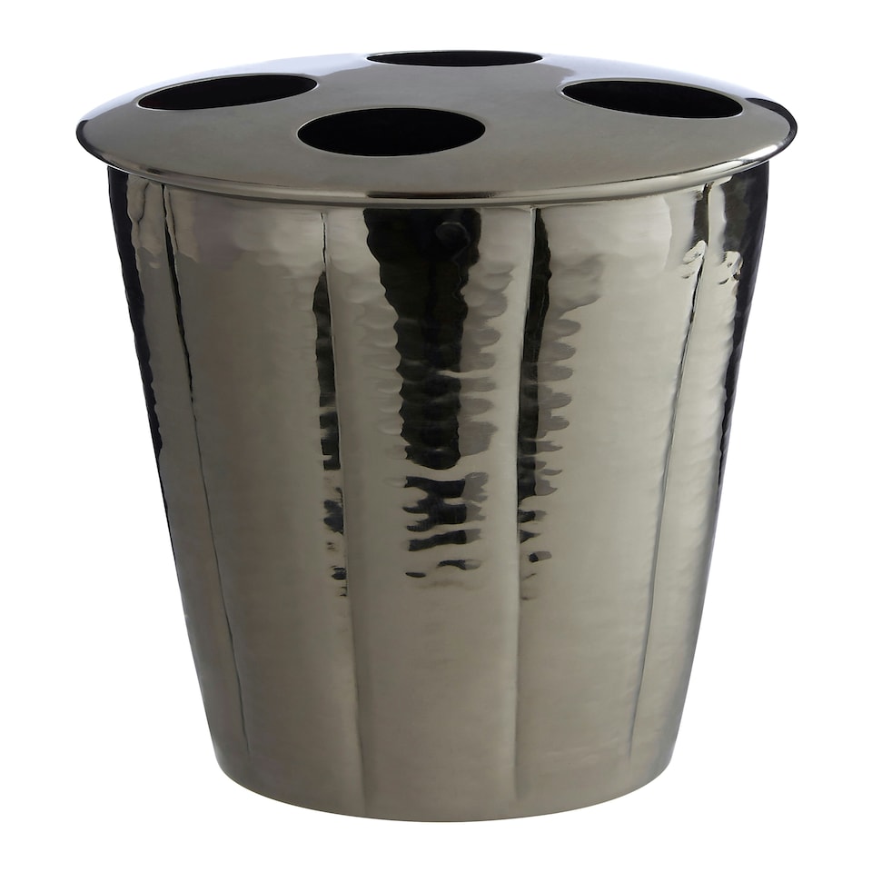 image 1 of Hammered Black Nickel Finish Toothbrush Holder