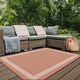 image 1 of Reversible Outdoor Rugs in Bordered Design Duo Weave Collection