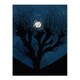 image 3 of Julie de Graag Framed Wall Art Full Moon Light and Tree Silhouette Home Décor