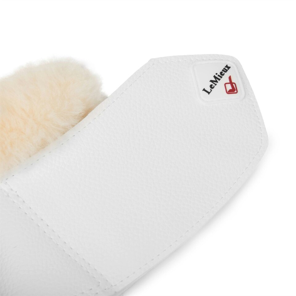 image 1 of LeMieux Fleece WrapRound Over Reach Boots Black | XX-Large