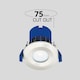 image 5 of Set of 5 Fire Rated LED Bathroom Downlights - Brushed Steel IP65 Recessed Downlights | Chrome | 5