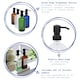 image 2 of Harbour Housewares Glass Soap Dispensers with Labels - 500ml - Clear/Black - Pack of 2