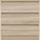 image 10 of Malvern 3 Drawer Bedside Table White