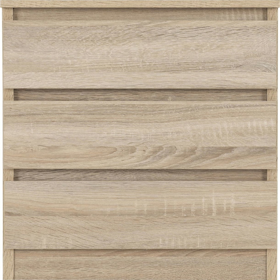 image 1 of Malvern 3 Drawer Bedside Table White