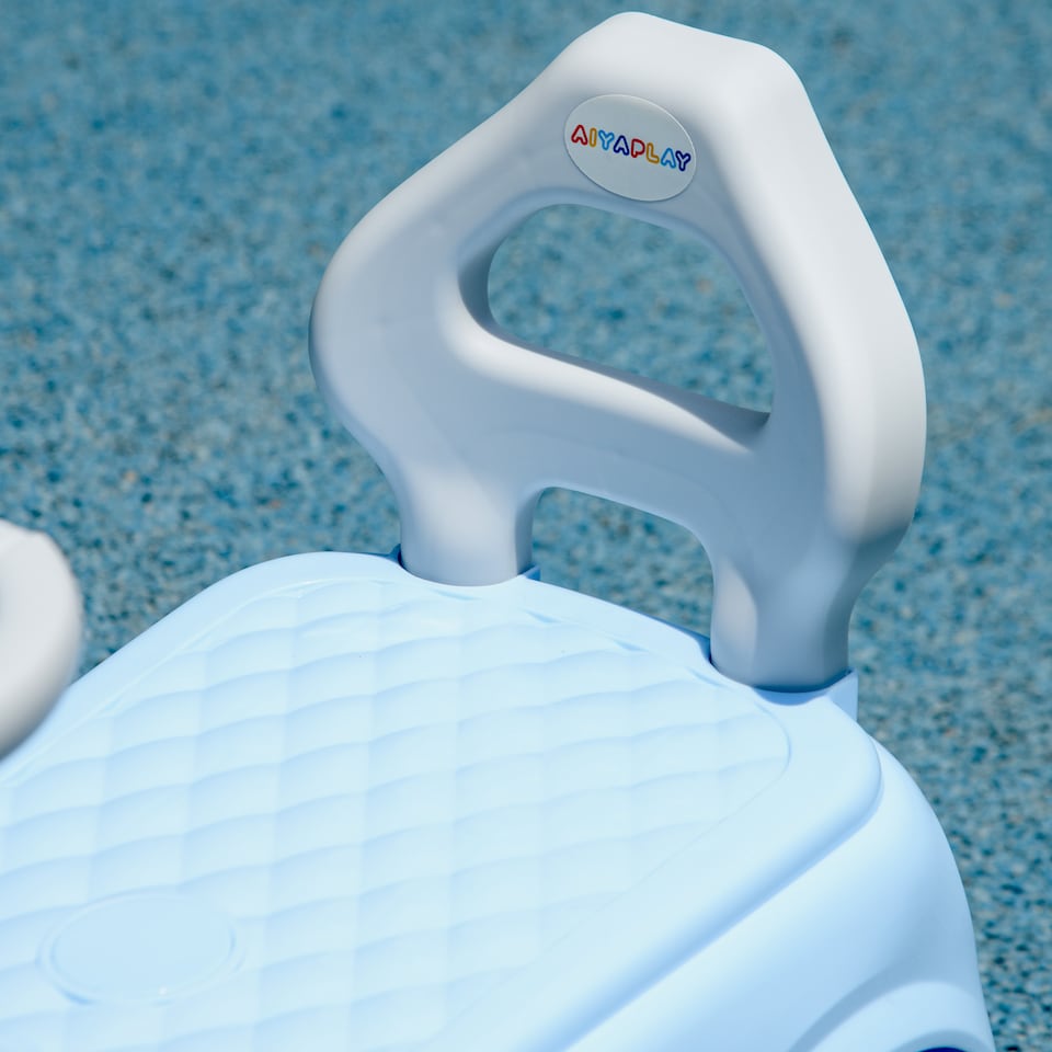 image 1 of AIYAPLAY Ride On Car Foot To Floor Sliding Car Push Along Car with Air Horn, Anti-Over-Backwards Design, for Toddler from 18 to 36 Months - Light Blue