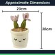 image 2 of Flowerpot Soft Toy Cute Plushie Huggable Cuddly Stuffed Toy Gift 30cm Pink