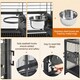 image 4 of Yaheetech 65 cm Tall Wrought Iron Travel Bird Cage Carrier Black