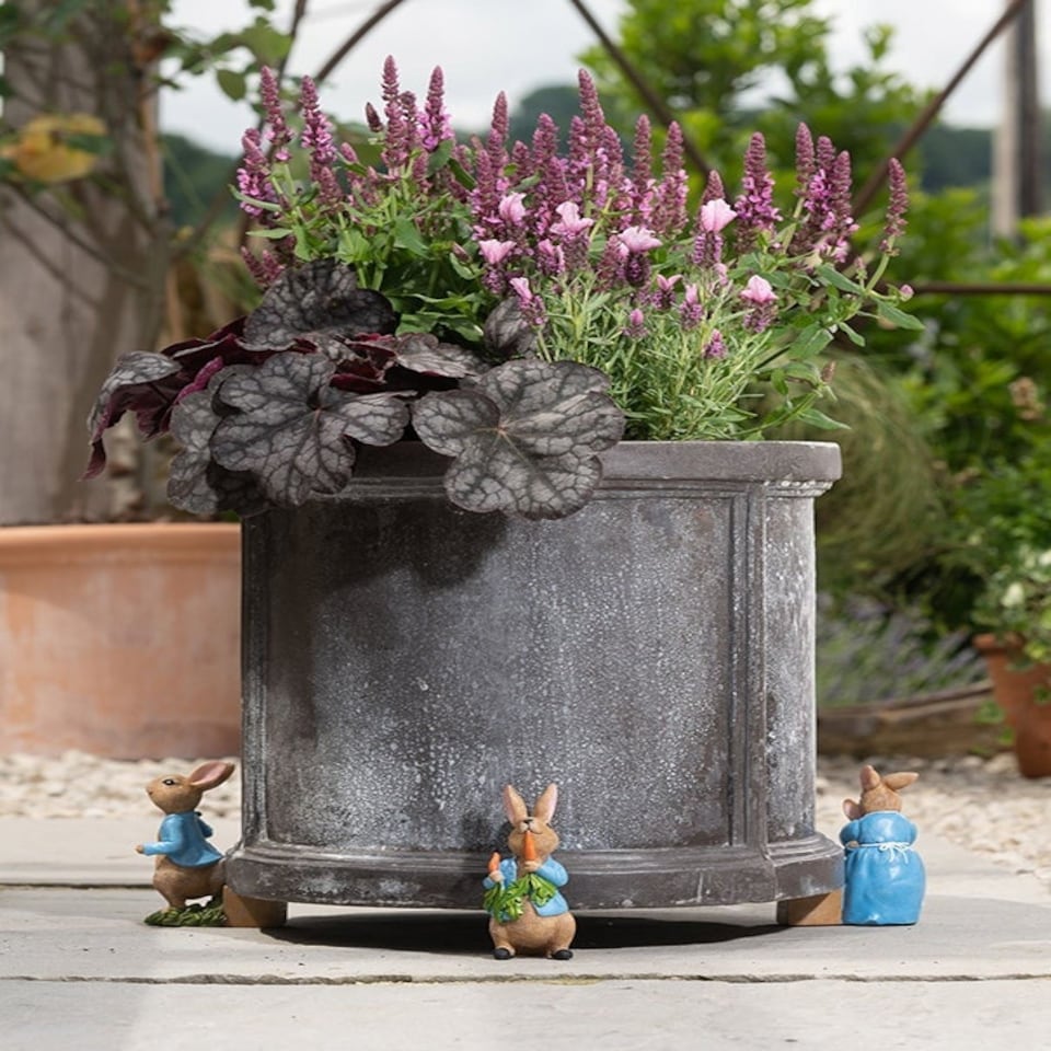 image 1 of Beatrix Potter Plant Pot Feet Full Colour Set 1 | Blue