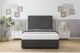 image 2 of Sloomy Harrington Graphite Dumfries Divan Bed Base 4 Drawers With 54 Inch Floor Standing Headboard & 12 Inch Matching Footboard | Grey | Graphite | Double | 1