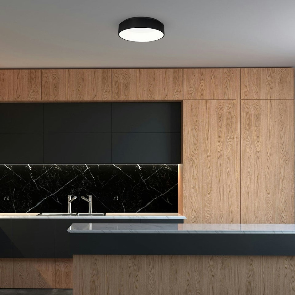 image 1 of Milagro Ceiling Lamp Ohio Black 24W Led