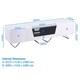 image 4 of Chromium TV-Stand with 1 Flap & 2 Drawers White White | White