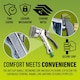 image 4 of 6 Function Spray Gun Multi Garden Hose Watering Chrome Dial Metal DIY