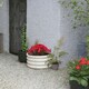 image 5 of Harbour Housewares Semicircular Steel Raised Bed - 90cm x 45cm - Green