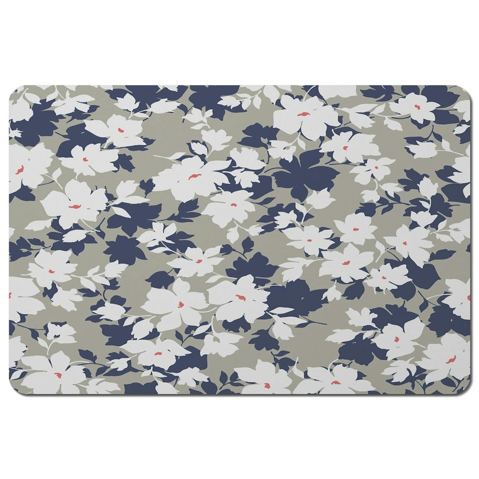 Grey, Purple & White Flowers (Placemat)