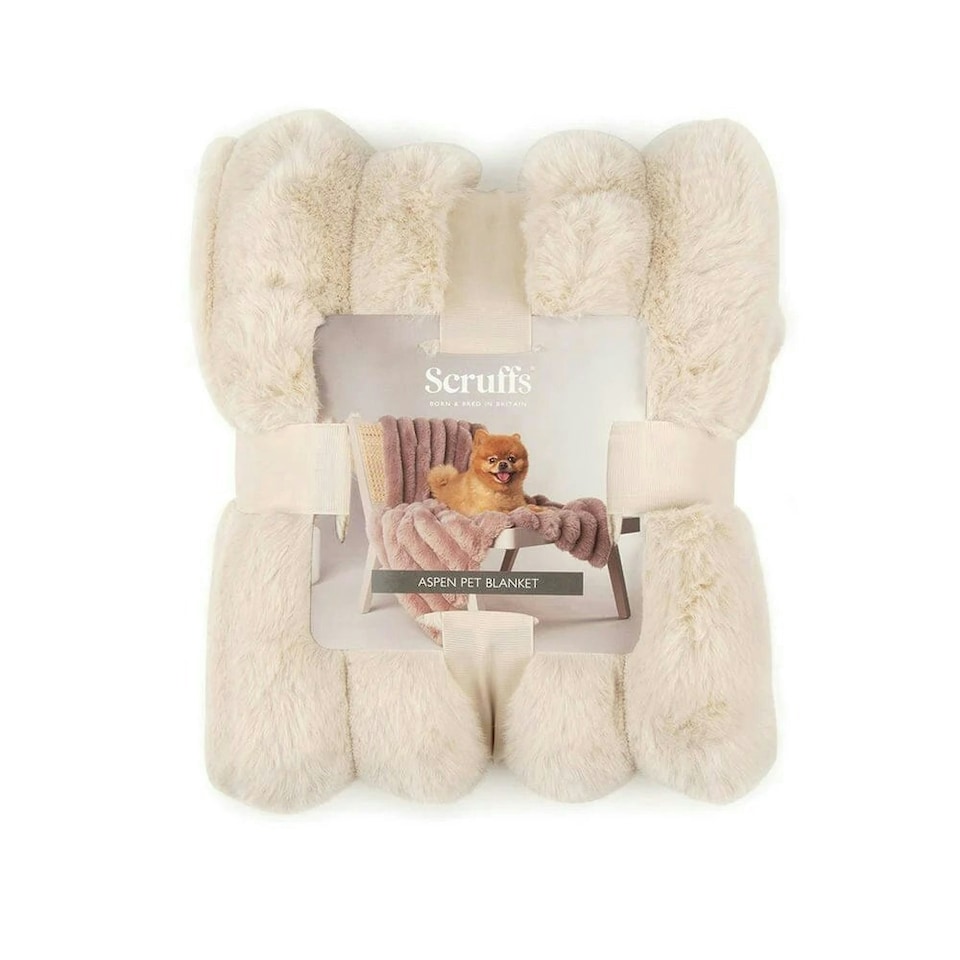 image 1 of Scruffs Aspen Blanket Faux Fur Cream 110x75cm | Cream | One Size | 1