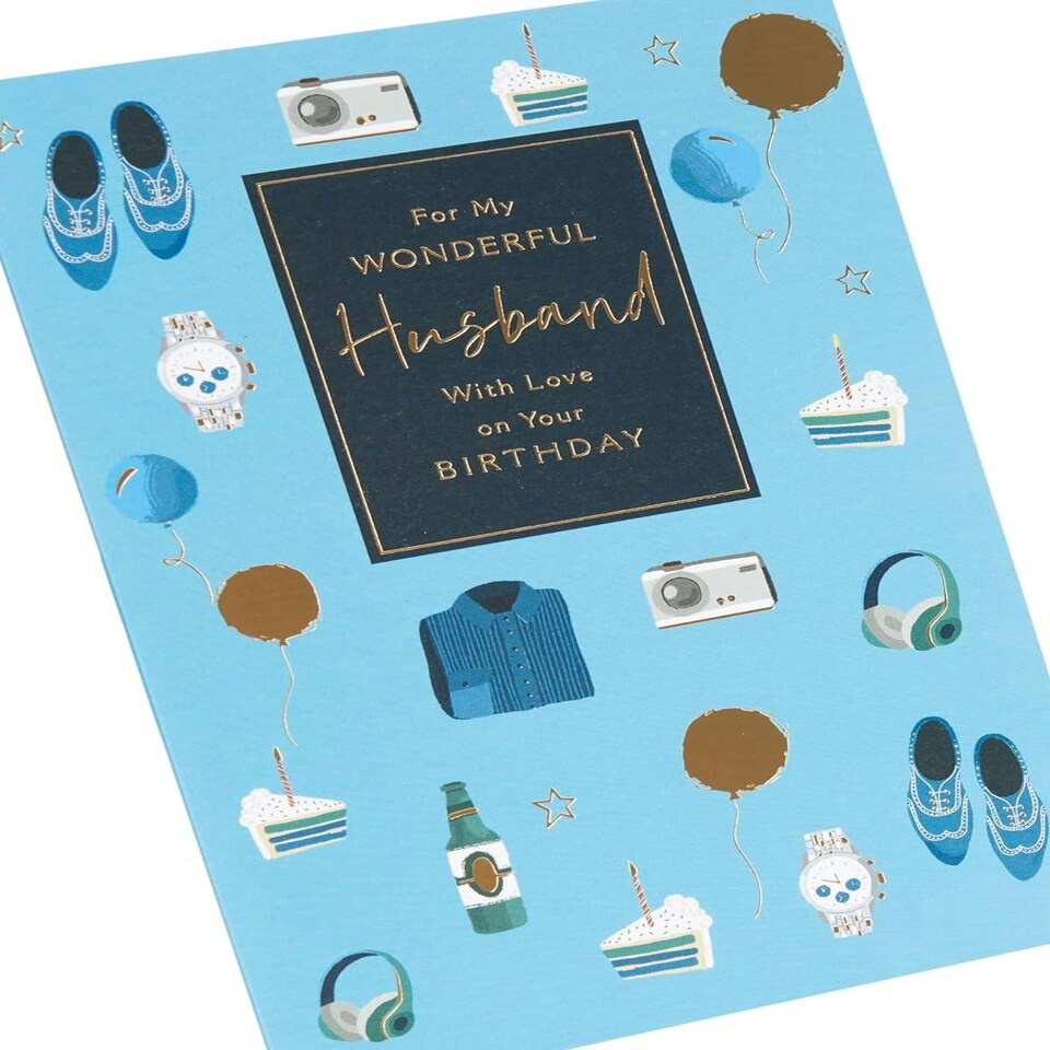 image 1 of Wonderful Design Husband Birthday Card