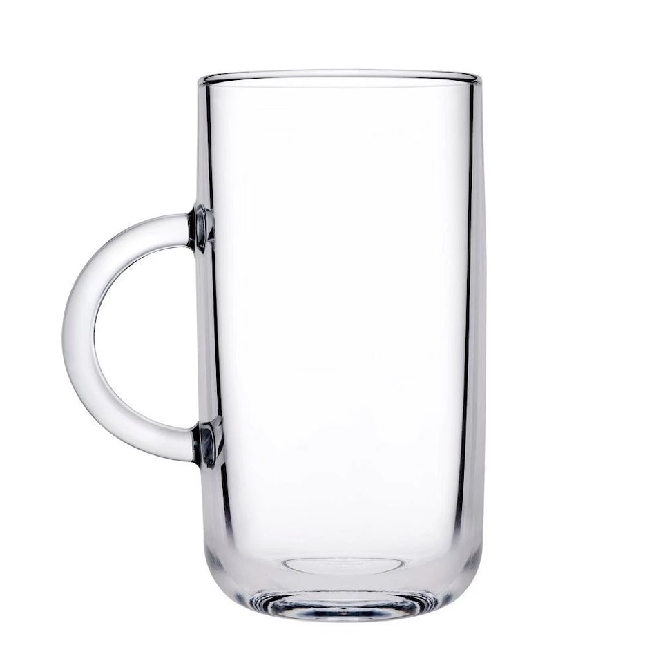 image 1 of 6 Pcs Iconic Glass Mugs Coffee Tea Cup Set Hot Drinks Handle | Clear | Clear