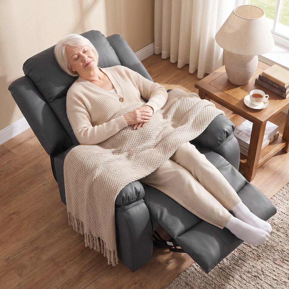 image 1 of HOMCOM Riser and Recliner Chair Power Lift Recliner with Remote