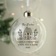image 3 of Personalised Home Glass Bauble