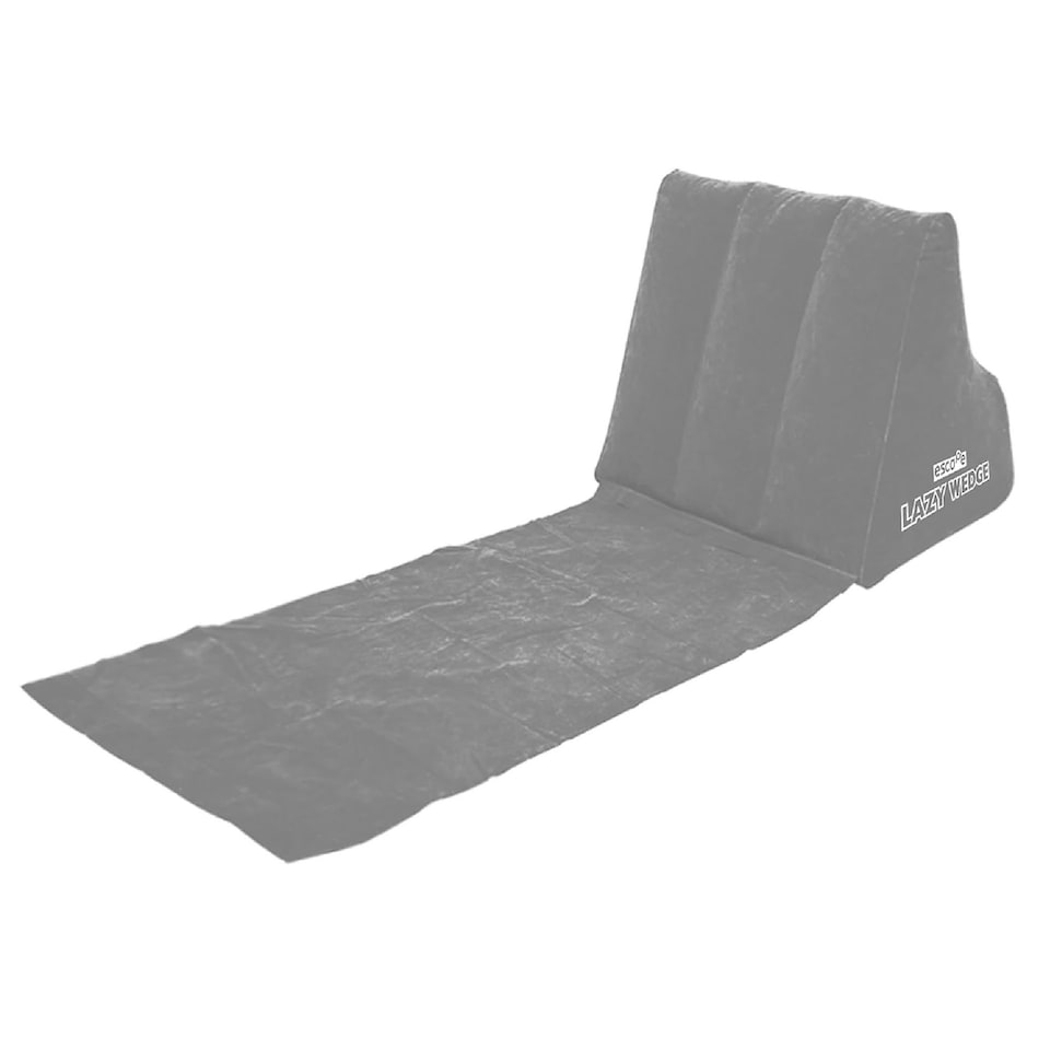 image 1 of The Lazy Wedge Inflatable Lounger Grey