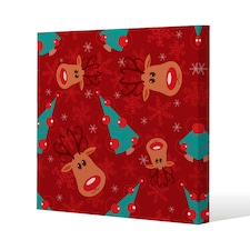 Reindeer and tree pattern (canvas) 114 x 114 x 4cm