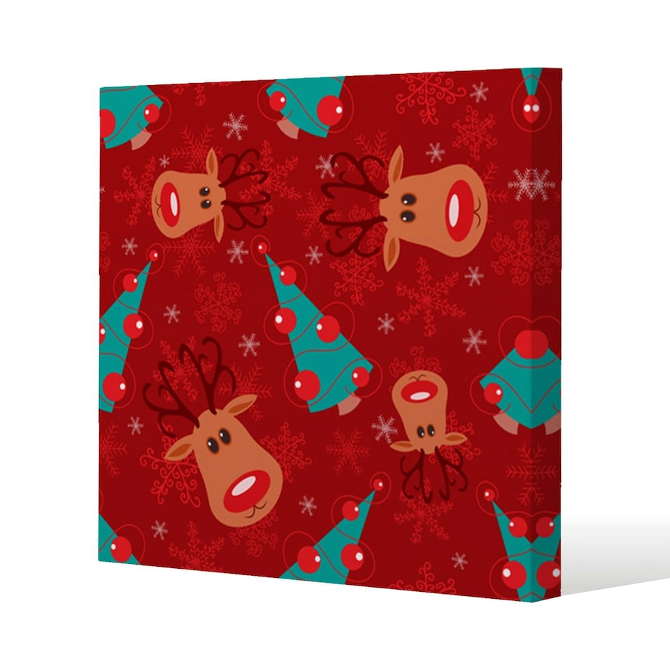 Reindeer and tree pattern (canvas) 114 x 114 x 4cm