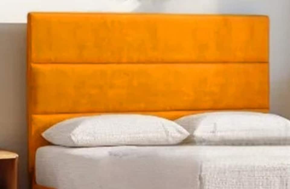 image 1 of York Plush Bed With Mattress 2 Drawers & 54" Floor Standing Headboard