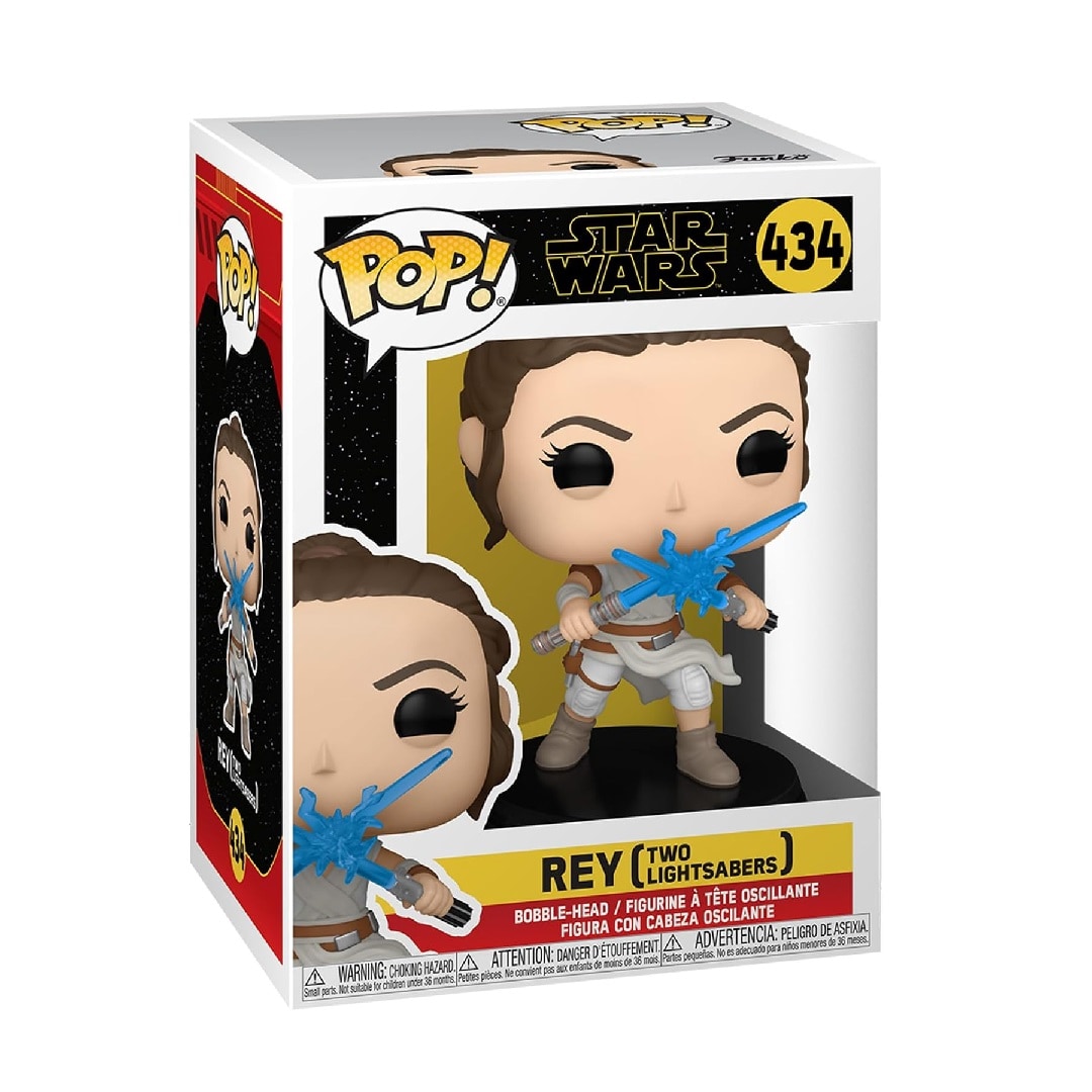 Funko Pop Star Wars Rey With 2 Lightsabers Figure 434 - Tesco