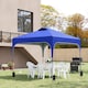 image 2 of Outsunny 3 x 3M Pop Up Gazebo, UPF 50 Foldable Canopy Tent with Wheeled Carrybag, 4 Leg Weight Bags, Height Adjustable Marquee Shelter 1 person easy setup for Outdoor Garden Patio Party, Blue