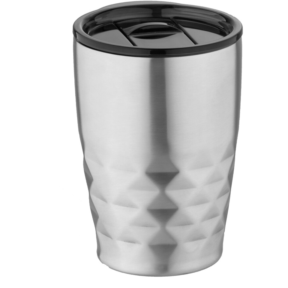 Avenue Geo Insulated Tumbler - Silver - 12 x 8.5 cm