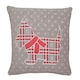 image 1 of Traditional Scotty Dog Cushion - 43cm x 43cm Grey | Scottie Dog