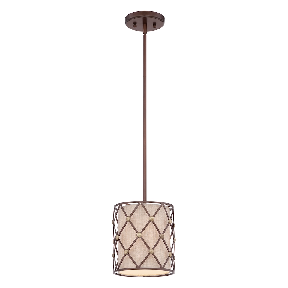 Ceiling Mini Pendant Copper Brown Lattice, E27