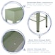 image 2 of Harbour Housewares Elevated Raised Garden Bed with Legs & Storage Shelf - Green Green