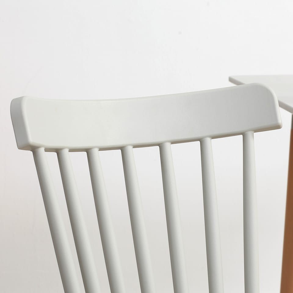 image 1 of HOMCOM 5 Piece Dining Table and Chairs Set, Kitchen Table and Chairs for 4 People with Wood Legs and Slat Back, Space Saving Table and 4 Chairs for Small Spaces, Grey