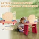 image 6 of AIYAPLAY Kids Dressing Table with Mirror, LED Light, Music, 23 Accessories