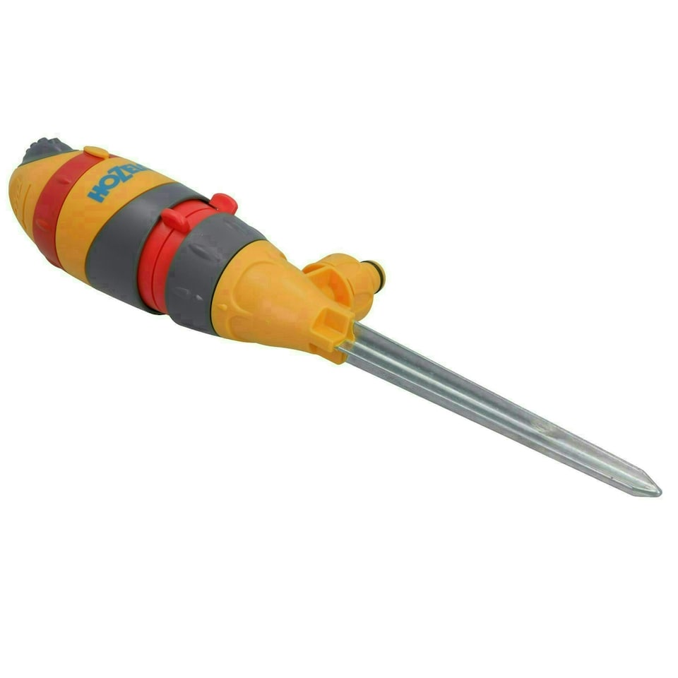 image 1 of Hozelock Round Garden Lawn Sprinkler Watering Drive Spike 314m² Fine + Jet