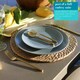 image 4 of Argon Tableware Stainless Steel Dinner Forks - 19.5cm - Gold - Pack of 12