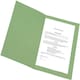 image 2 of Square Cut Folder Mediumweight 250gsm Foolscap Green (Pack of 100)
