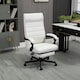 image 2 of Vinsetto High-Back Home Office Chair with Adjustable Height and Footrest, White