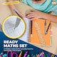 image 4 of 8pc Geometry Set for Secondary School – Complete Maths Kit with Ruler, Protractor, Compass, Pencil & Eraser, Ideal for Students