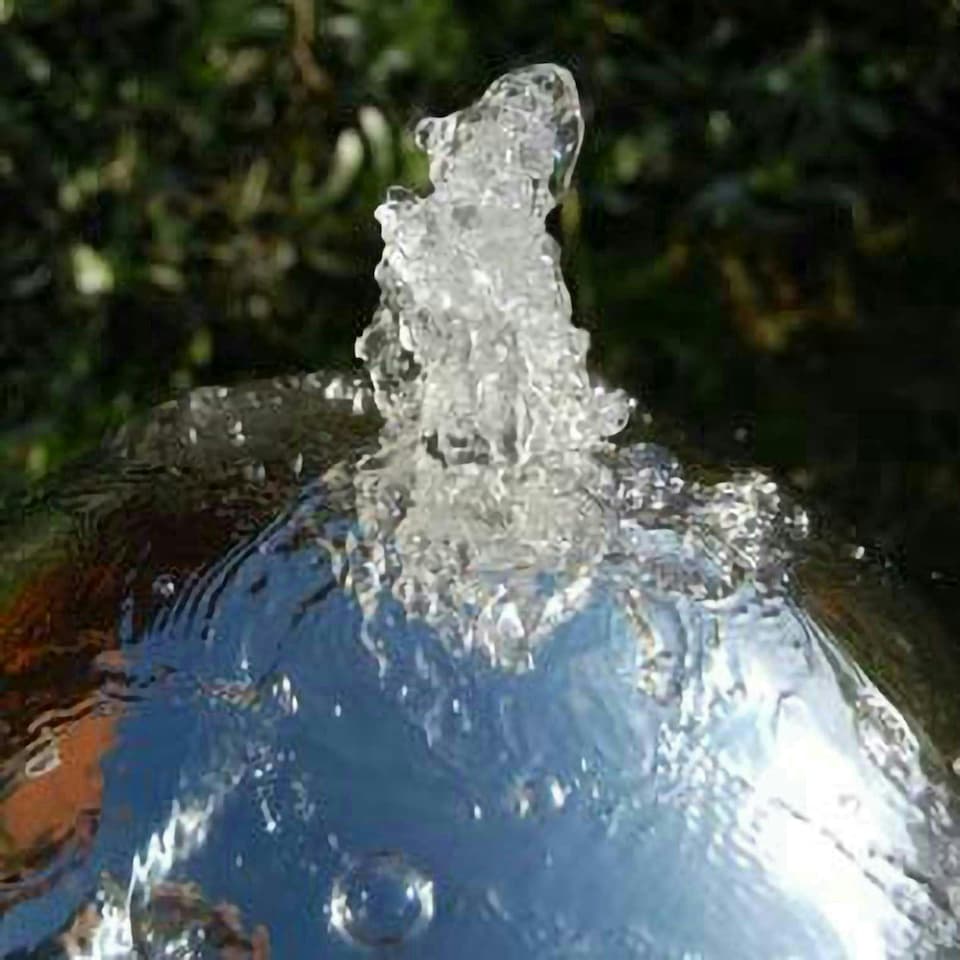 image 1 of Primrose Polished Stainless Steel Sphere Water Feature Lights No Reservoir 120cm