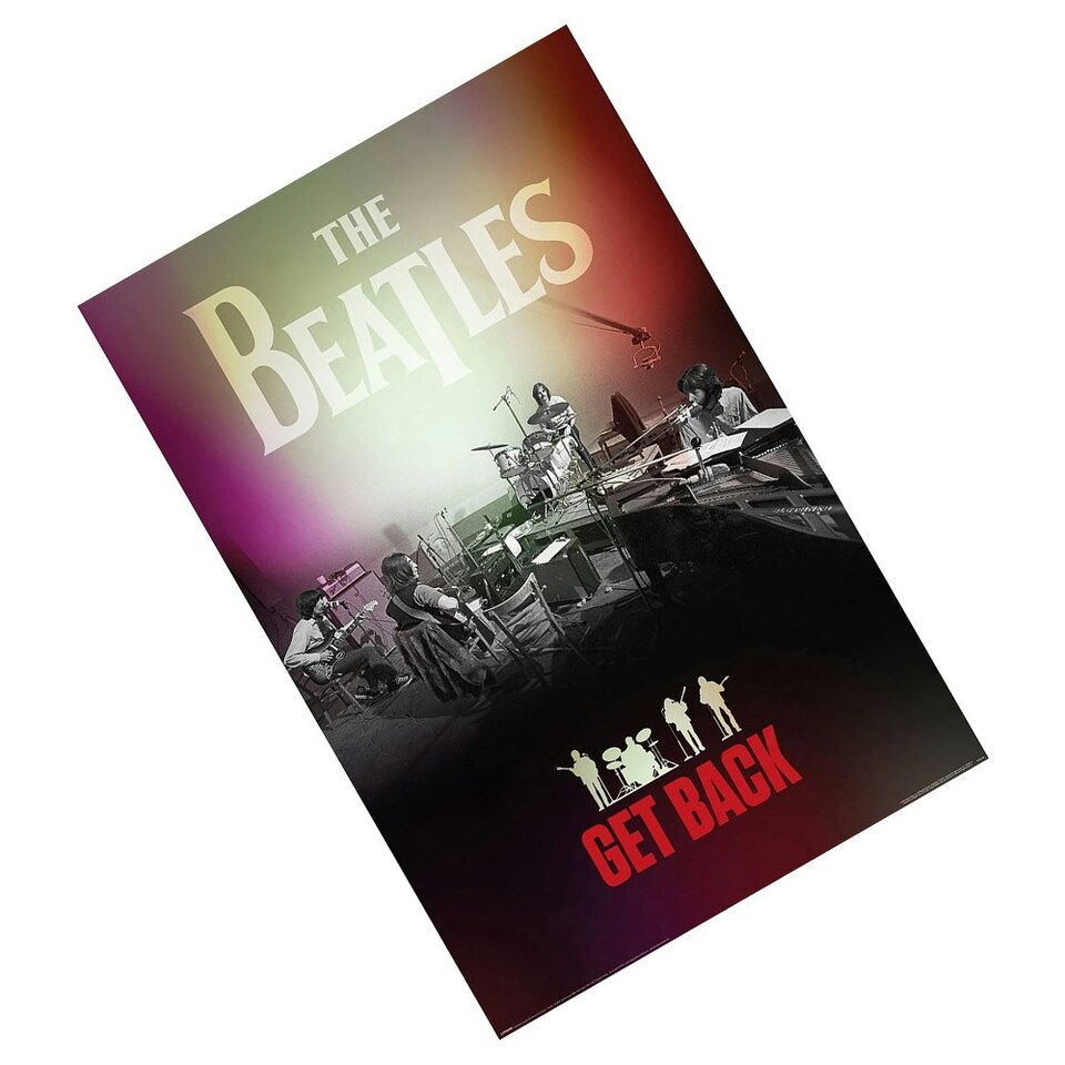image 1 of The Beatles Get Back Poster - Multicoloured - 91cm x 61cm 91cm x 61cm