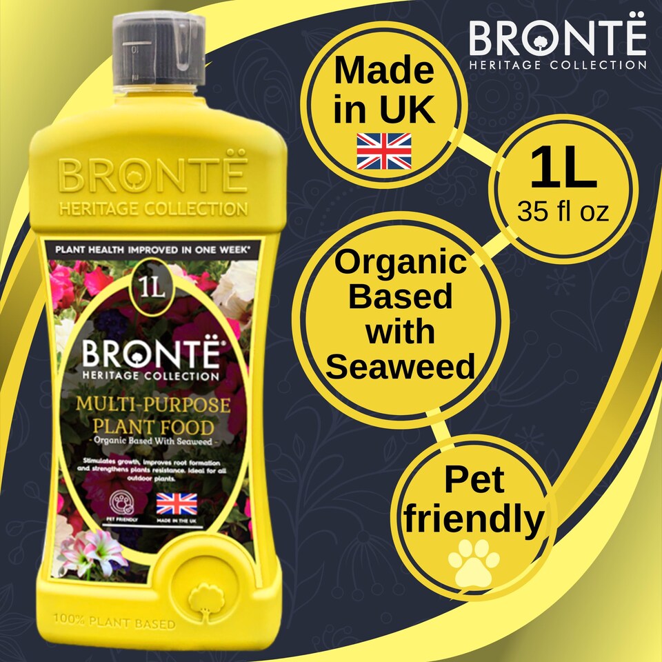 image 1 of Bronte Heritage Collection Concentrated Houseplant Food 1L Organic Seaweed-Enriched Liquid Fertiliser