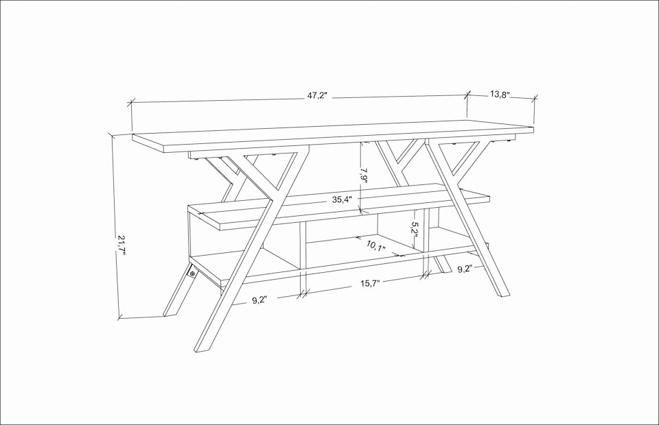 image 1 of Decorotika Minerva  TV Unit for TV's up to 55 inches