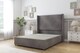image 1 of Sloomy Devonshire Slate Naples Divan Bed Base No Drawers With 54 Inch Wingback Headboard | Grey | Slate | Double | 1