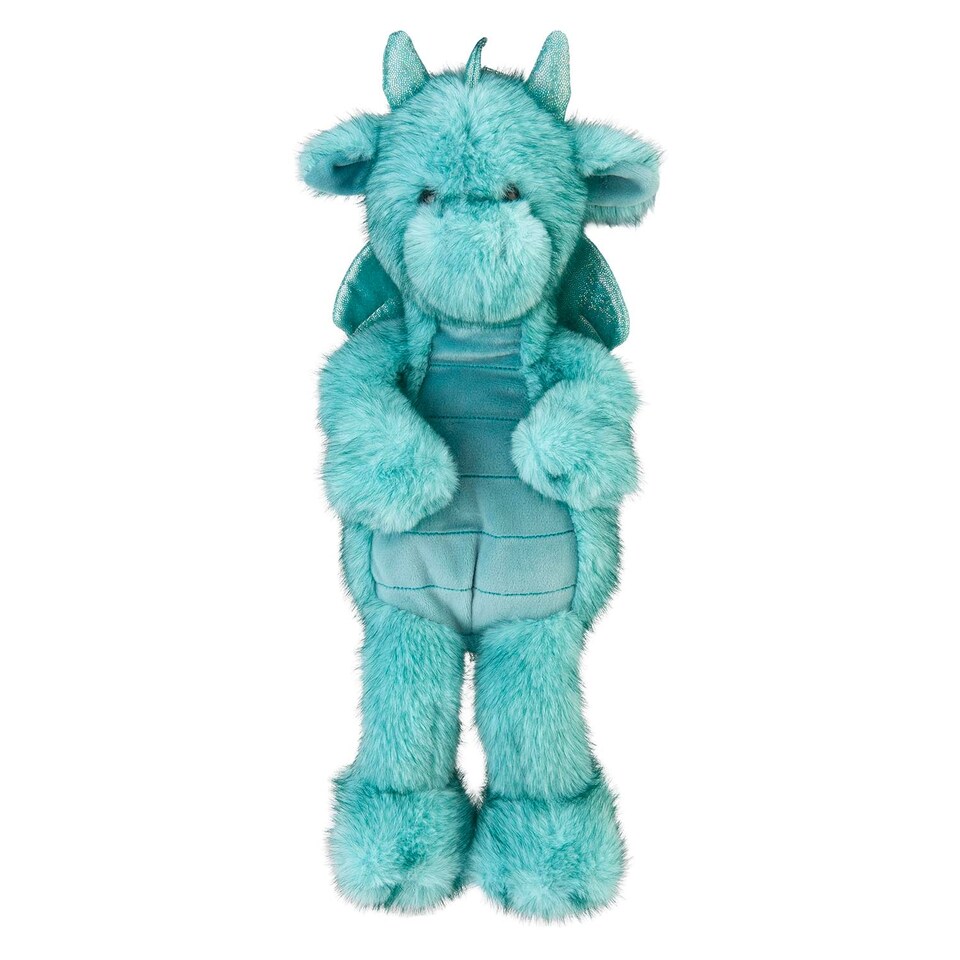 PMS Gorgeous George Luxury Dragon Soft Toy Two Tone Blue - 23cm x 12cm
