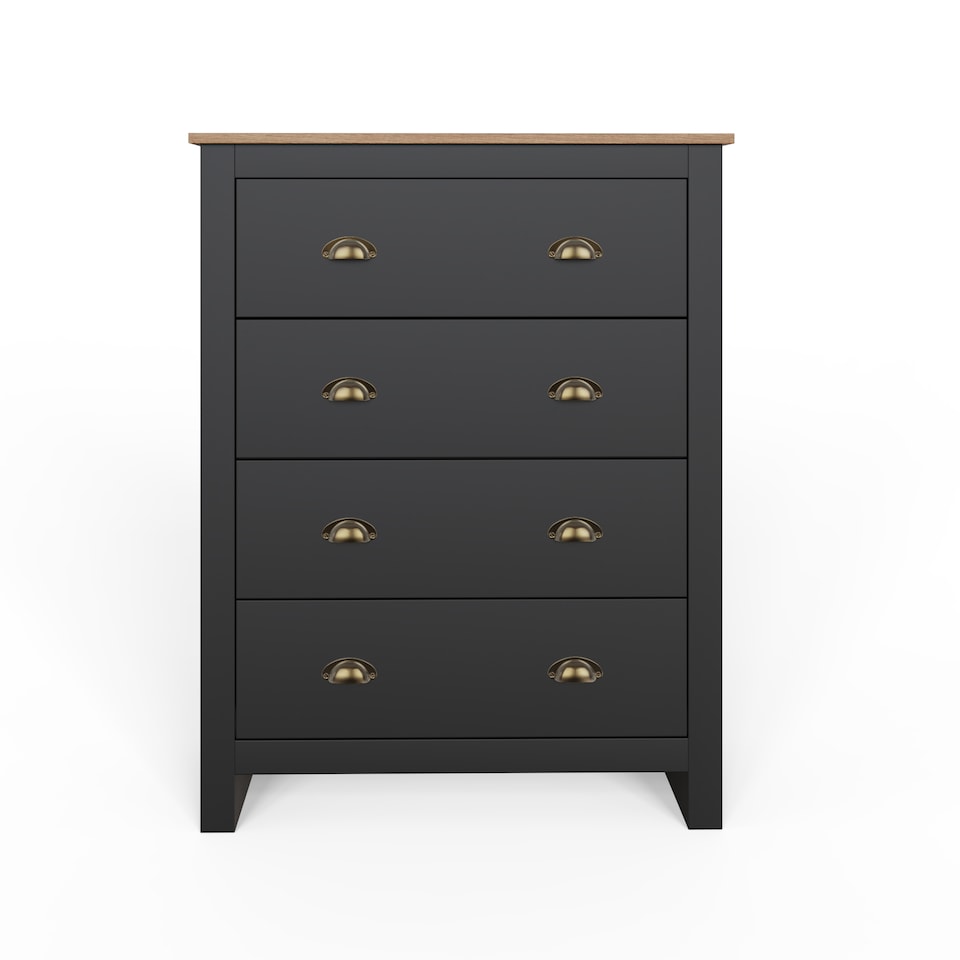 image 1 of Lancaster 3 Piece Bedroom Set | Black | Black | One Size