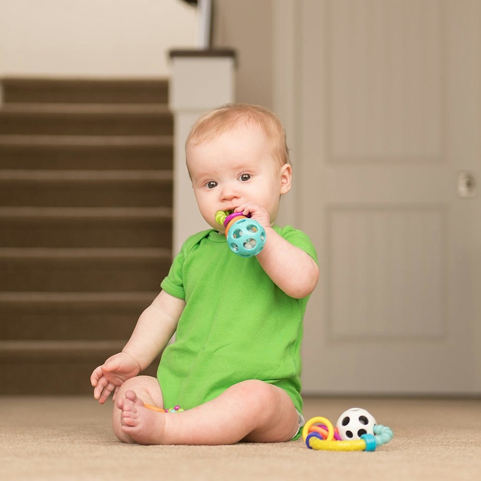 image 1 of Sassy Peek A Boo Beads Rattle
